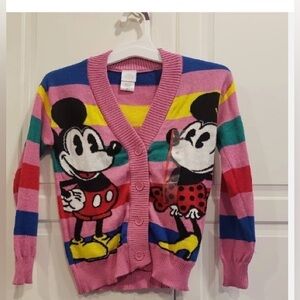 Disney Pink and Blue Knit Sweater
